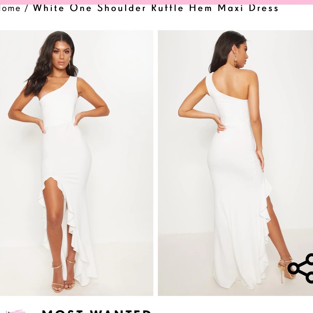 White One Shoulder Dress